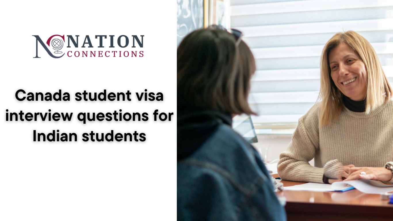 Canada student visa interview questions for Indian students